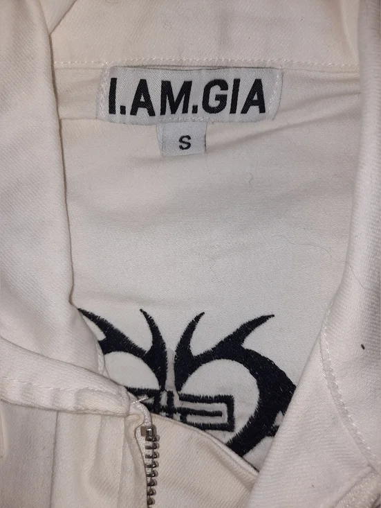 I.AM.GIA NWT White Women's Utility Jumpsuit  Modern Workwear Style Size Small - Picture 7 of 16